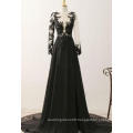 Bangkok Cheap Black Formal Long Evening Dresses for Wedding Guest